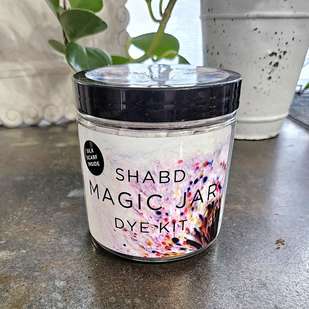 Shabd Magic Jar Dye Kit in Amethyst, tie die Silk Scarf Kit NEW!